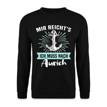 Aurich Sprüche - Unisex Pullover - Schwarz - Vorne - Alina (178cm) & Michal (187cm)