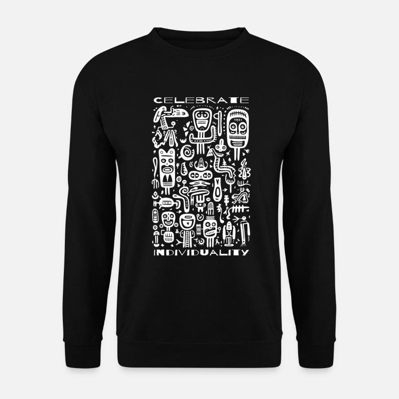 Celebrate your uniqueness - Unisex Sweatshirt - black