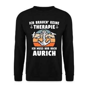 Aurich Sprüche - Unisex Pullover - Schwarz - Vorne - Alina (178cm) & Michal (187cm)