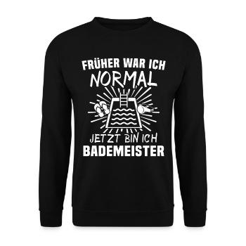 Bademeister - Unisex Pullover - Schwarz - Vorne - Alina (178cm) & Michal (187cm)