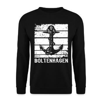 Boltenhagen Boltenhagener - Unisex Pullover - Schwarz - Vorne - Alina (178cm) & Michal (187cm)