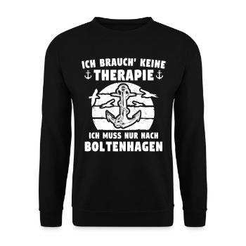 Boltenhagen Boltenhagener - Unisex Pullover - Schwarz - Vorne - Alina (178cm) & Michal (187cm)