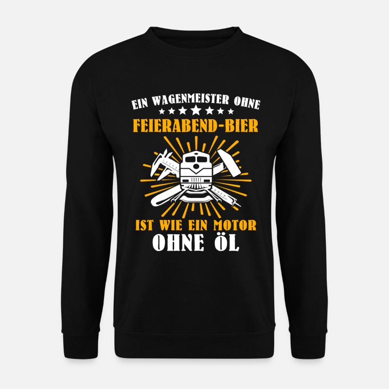 Wagenmeister Eisenbahn Zugtechniker - Unisex Pullover - Schwarz