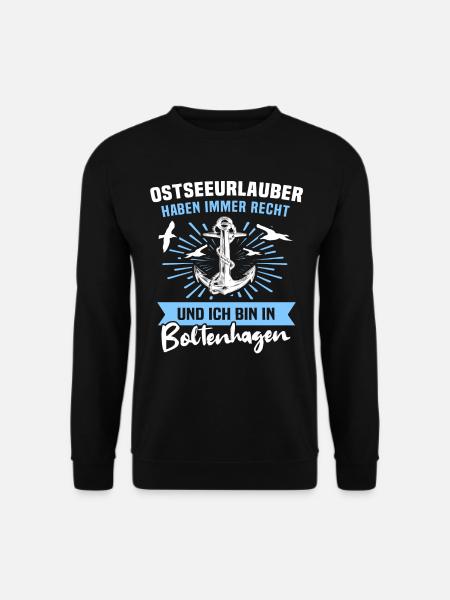 Boltenhagen Urlaub - Unisex Pullover - Schwarz