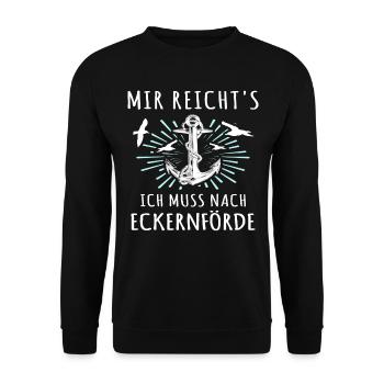 Eckernförde Eckernförder - Unisex Pullover - Schwarz - Vorne - Alina (178cm) & Michal (187cm)