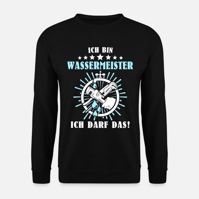 Wassermeister Wasserversorgungstechniker - Unisex Pullover - Schwarz