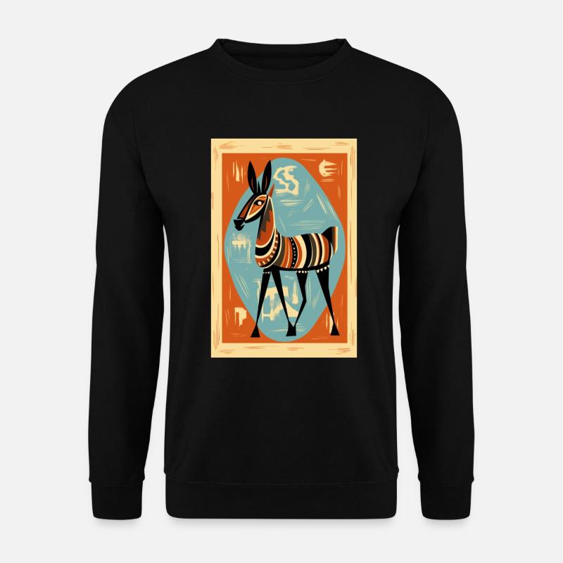 Ich liebe Esel - Unisex Pullover - Schwarz