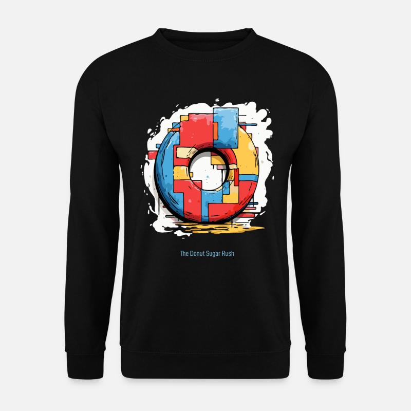 moderne Donut Kunst - Unisex Pullover - Schwarz