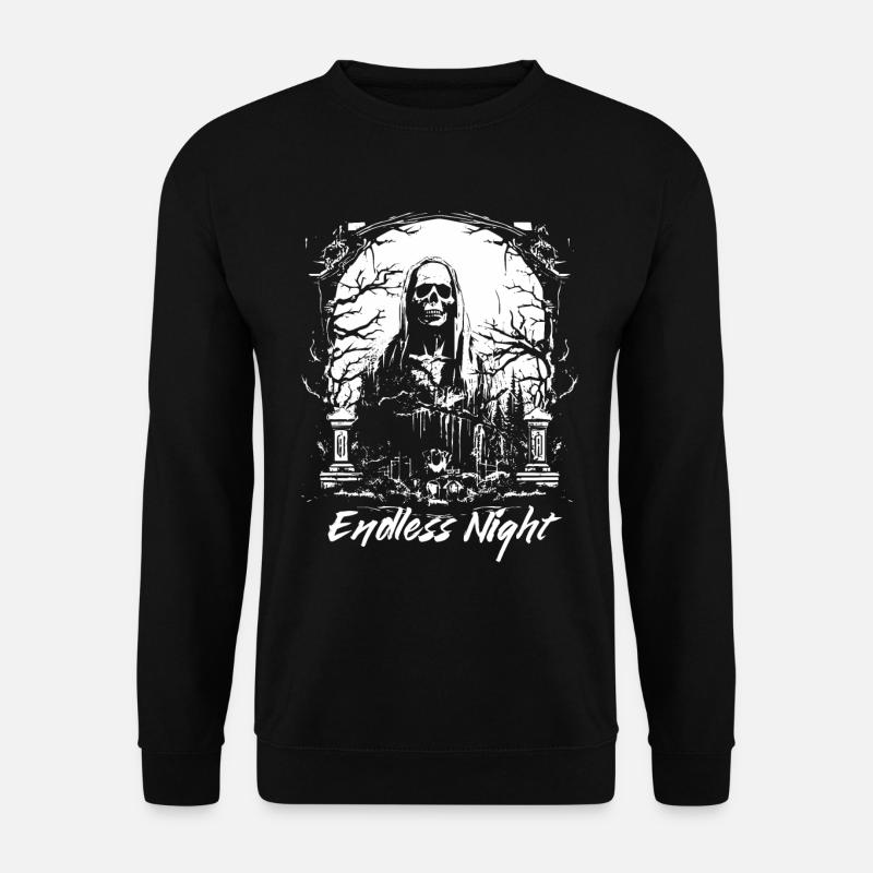 Endlose Nacht Sensenmann - Unisex Pullover - Schwarz