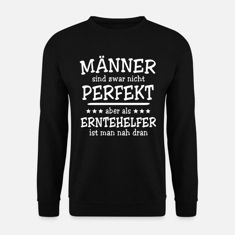 Erntehelfer Männer - Unisex Pullover - Schwarz