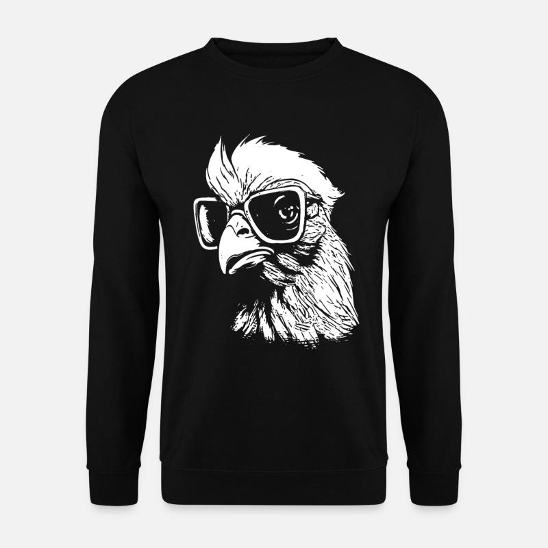 intelligentes Huhn - Unisex Pullover - Schwarz