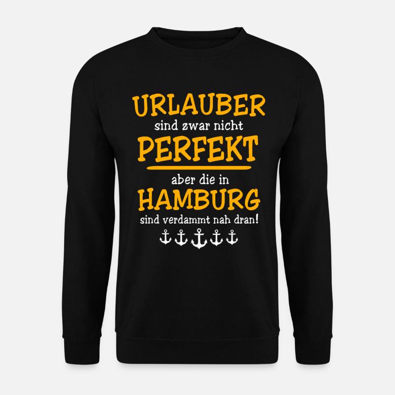 Hamburg Urlaub - Unisex Pullover - Schwarz