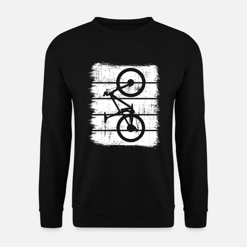 Mountain biker drawing - Unisex Sweatshirt - black