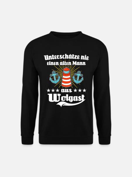 Wolgast Mann Wolgaster Männer - Unisex Pullover - Schwarz