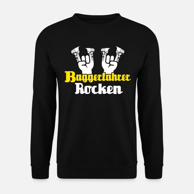 Baggerfahrer - Unisex Pullover - Schwarz