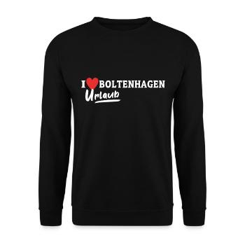 Boltenhagen Liebe Boltenhagener - Unisex Pullover - Schwarz - Vorne - Alina (178cm) & Michal (187cm)