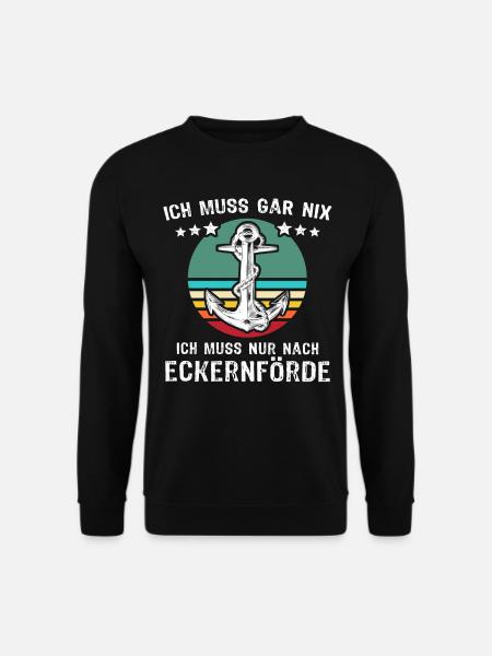 Eckernförde Urlaub - Unisex Pullover - Schwarz