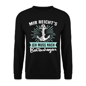 Boltenhagen Boltenhagener - Unisex Pullover - Schwarz - Vorne - Alina (178cm) & Michal (187cm)