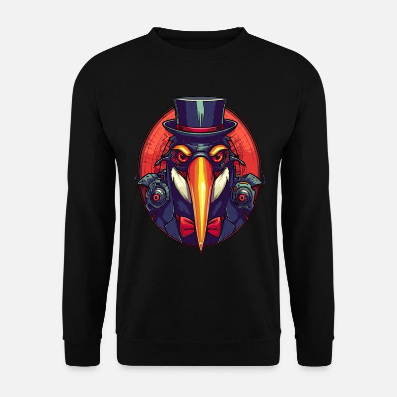 Kühler Gangster Pinguin - Unisex Pullover - Schwarz