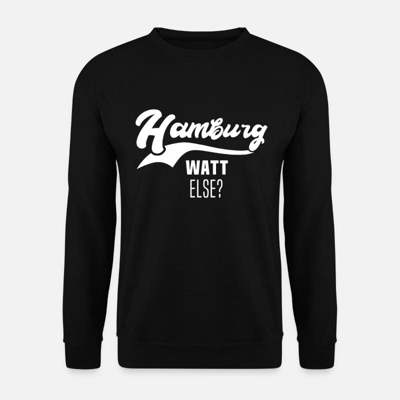 Hamburg Hamburger - Unisex Pullover - Schwarz