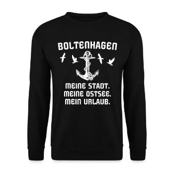 Boltenhagen - Unisex Pullover - Schwarz - Vorne - Alina (178cm) & Michal (187cm)