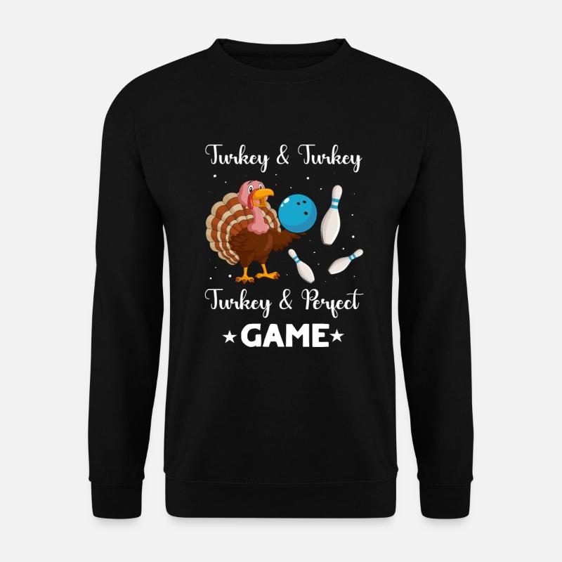 Bowling Turkey - Unisex Pullover - Schwarz