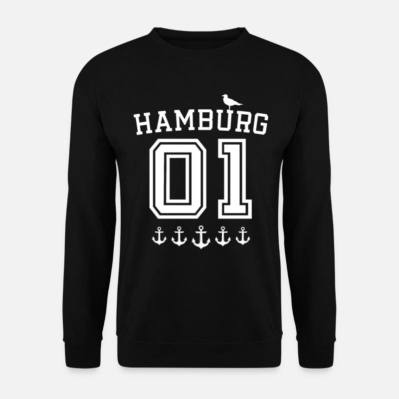 Hamburg Hamburger - Unisex Pullover - Schwarz