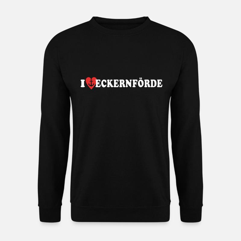 I Love Eckernförde Stadt - Unisex Pullover - Schwarz
