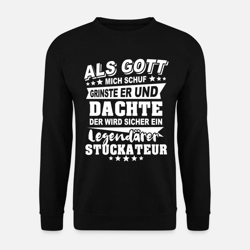 Stuckateur - Unisex Pullover - Schwarz