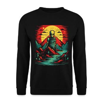 Nature : Mort errante dans la nature - Sweat-shirt Unisexe - noir - Devant - Alina (178cm) & Michal (187cm)