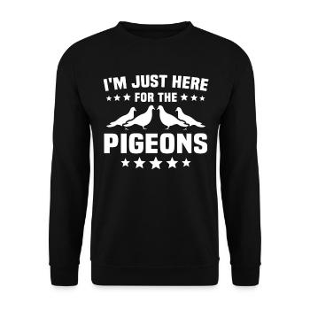 Colombes - Sweat-shirt Unisexe - noir - Devant - Alina (178cm) & Michal (187cm)