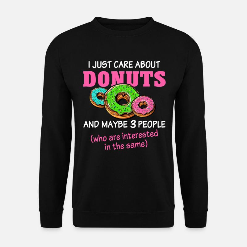 Donut Liebe Doughnut - Unisex Pullover - Schwarz