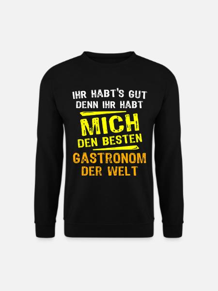 Gastronom Geschenk - Unisex Pullover - Schwarz