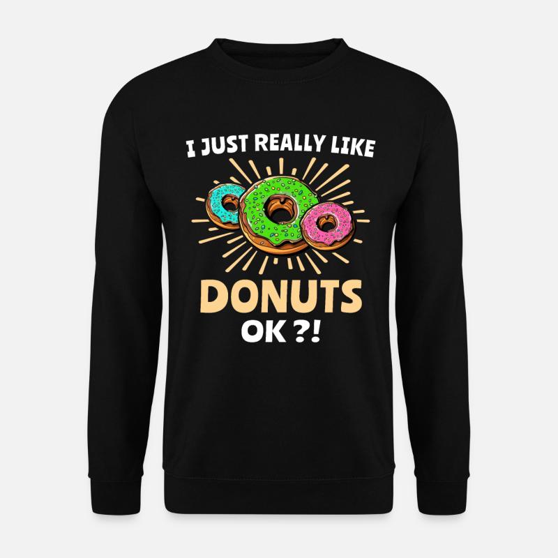Donut Doughnut - Unisex Sweatshirt - black