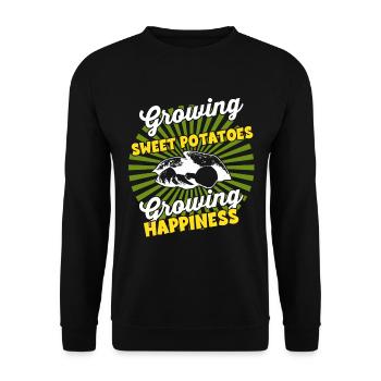 Récolte - Farmer’s Harvest Patate douce - Sweat-shirt Unisexe - noir - Devant - Alina (178cm) & Michal (187cm)