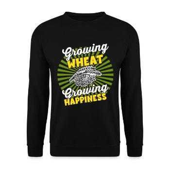 Anbau Von Ernte - Farmer Harvest Weizen - Unisex Pullover - Schwarz - Vorne - Alina (178cm) & Michal (187cm)