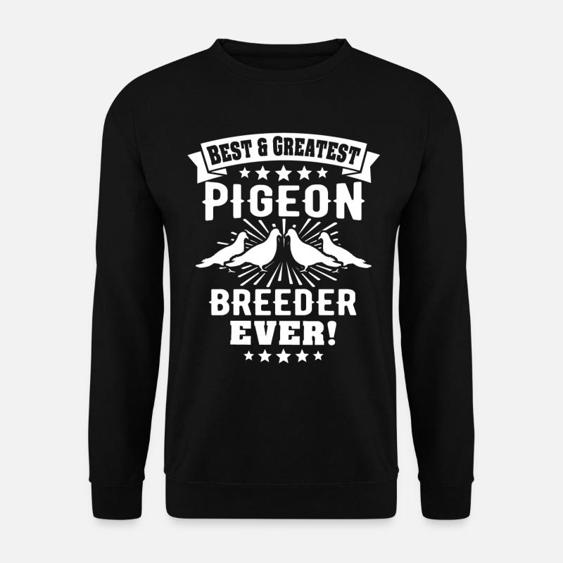Taubenzüchter Tauben - Unisex Pullover - Schwarz