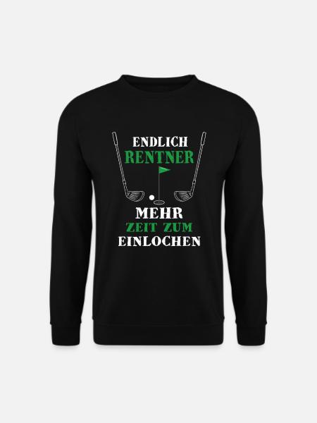 Rentner Golf Golfschläger - Unisex Pullover - Schwarz