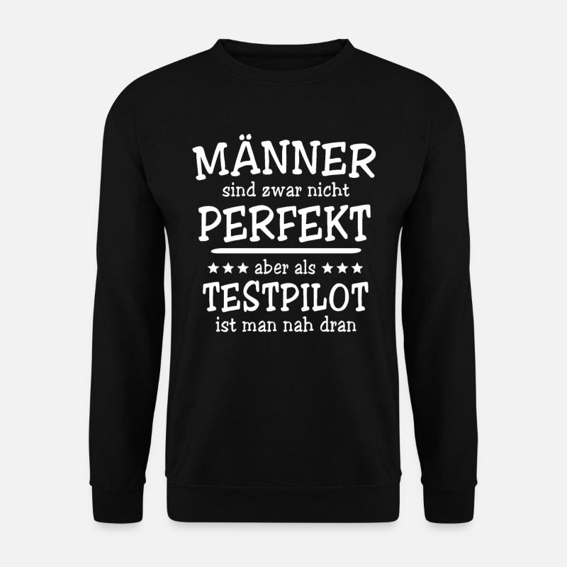Testpilot Männer - Unisex Pullover - Schwarz