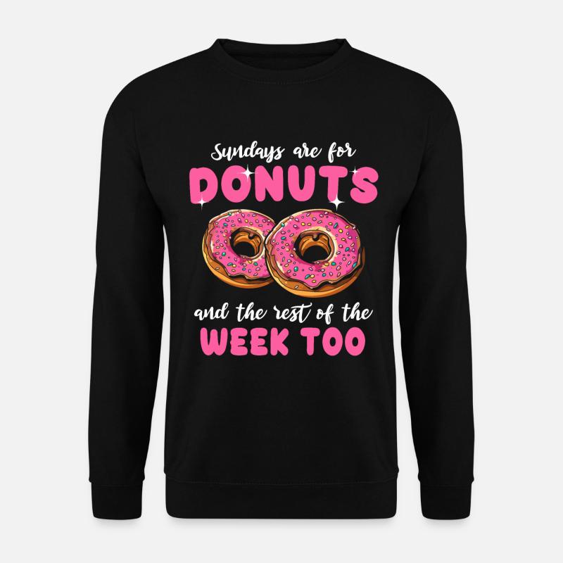 Donuts Doughnuts - Unisex Pullover - Schwarz