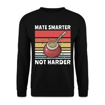 Yerba mate tea drinkers - Unisex Sweatshirt - black - Front - Alina (178cm) & Michal (187cm)