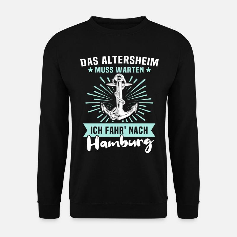 Hamburg - Unisex Pullover - Schwarz