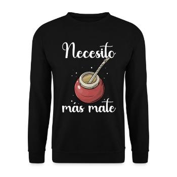 Mate Tee Yerba - Unisex Pullover - Schwarz - Vorne - Alina (178cm) & Michal (187cm)