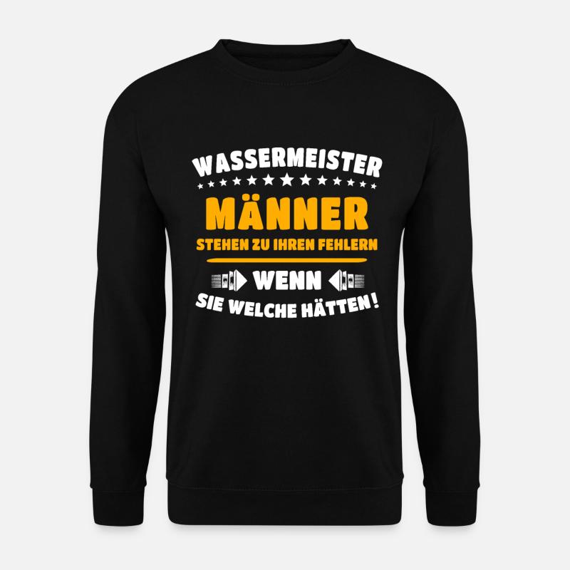 Wassermeister - Unisex Pullover - Schwarz