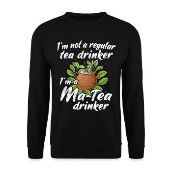 Yerba Mate Tee - Unisex Pullover - Schwarz - Vorne - Alina (178cm) & Michal (187cm)