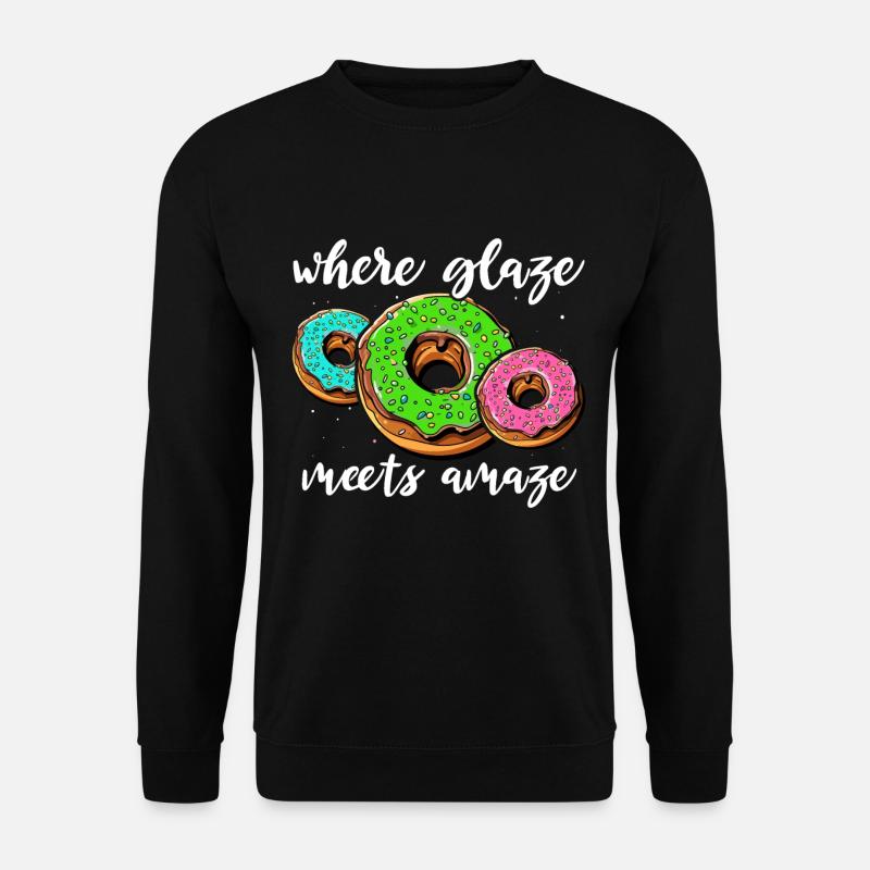I Love Donuts - Unisex Sweatshirt - black