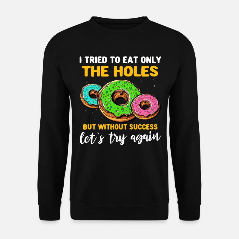 Beignets d’amour de beignet - Sweat-shirt Unisexe - noir