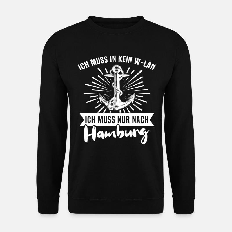 Hamburg Hamburger - Unisex Pullover - Schwarz