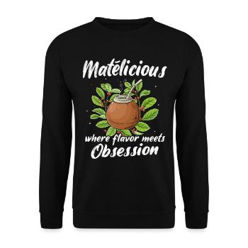 Mate Tee - Unisex Pullover - Schwarz - Vorne - Alina (178cm) & Michal (187cm)