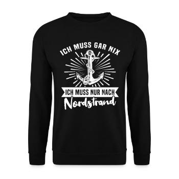 Nordstrand - Unisex Pullover - Schwarz - Vorne - Alina (178cm) & Michal (187cm)